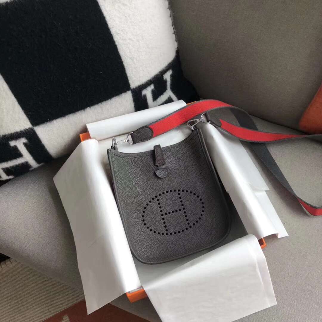 에르메스 미니 에블린16 그리스메이어 은장 토고가죽